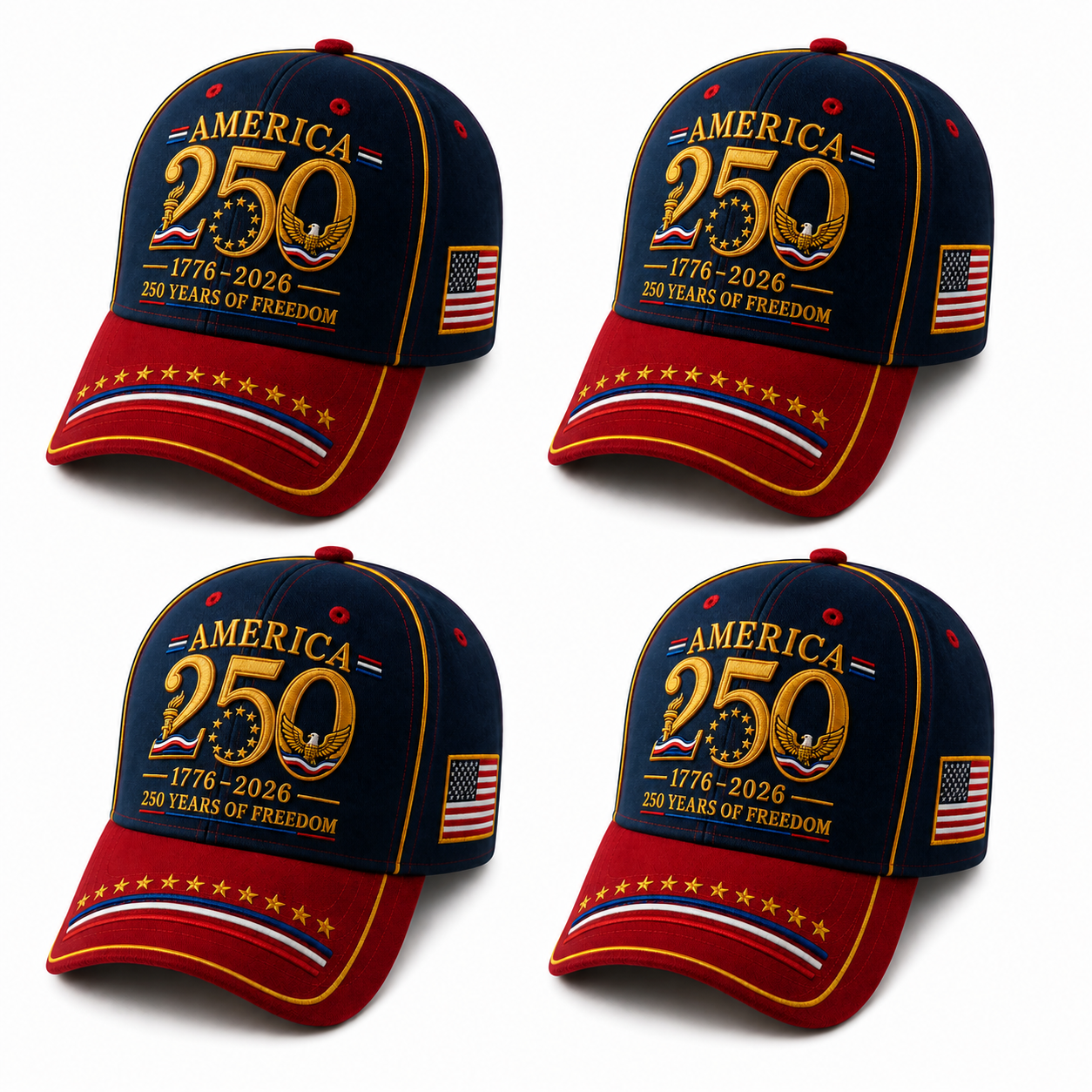 š„ Fatherās Day Sale - ā¤ļø America 250th Anniversary Freedom Embroidered Baseball Cap
