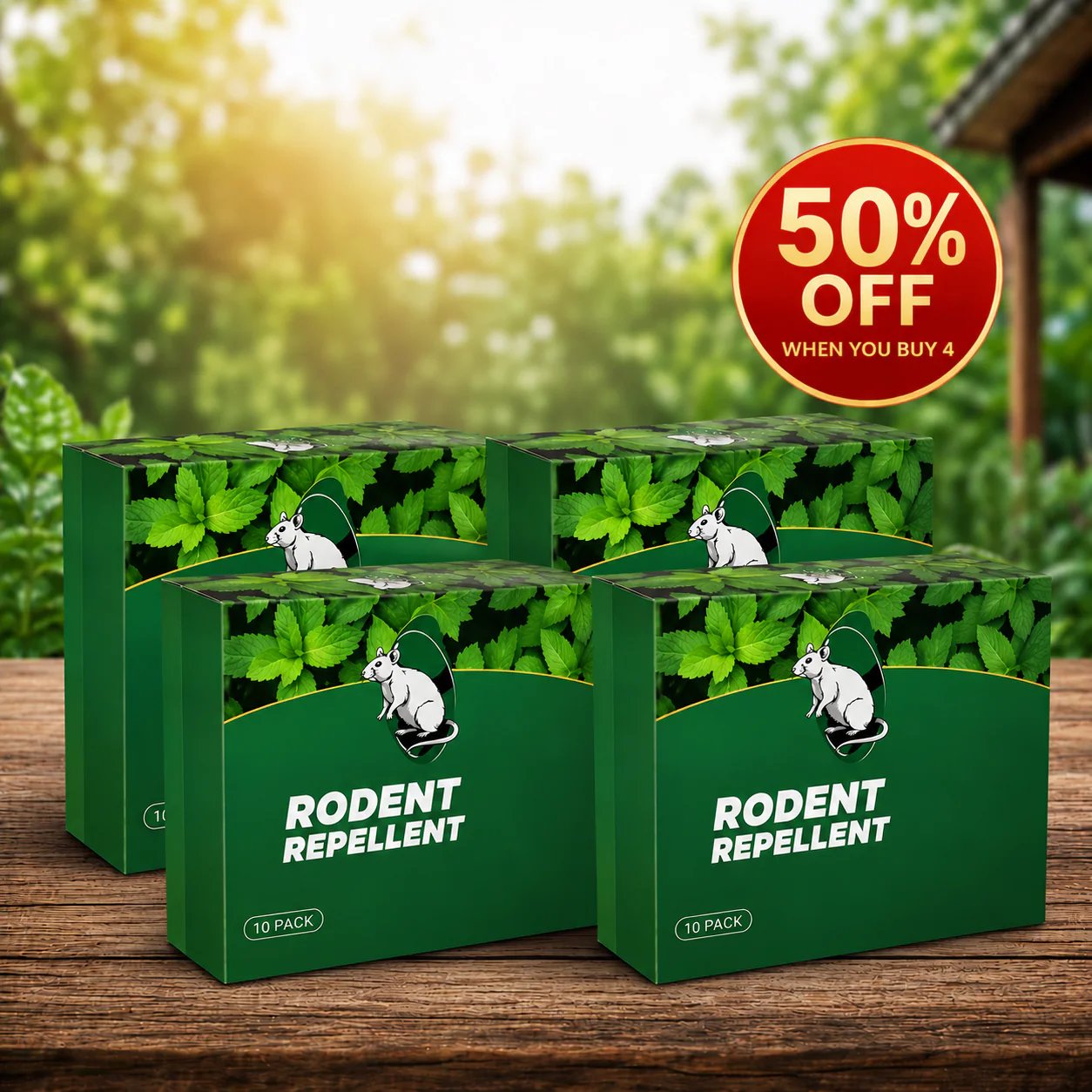🎁HOT DEAL – Up to 49% OFF🔥🟢 Natural Peppermint Rodent Repellent Tablets – 12 Pack