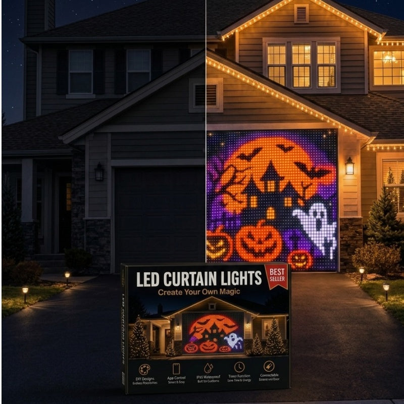 🎃DIY Halloween Curtain Lights – Design Your Own Christmas Glow