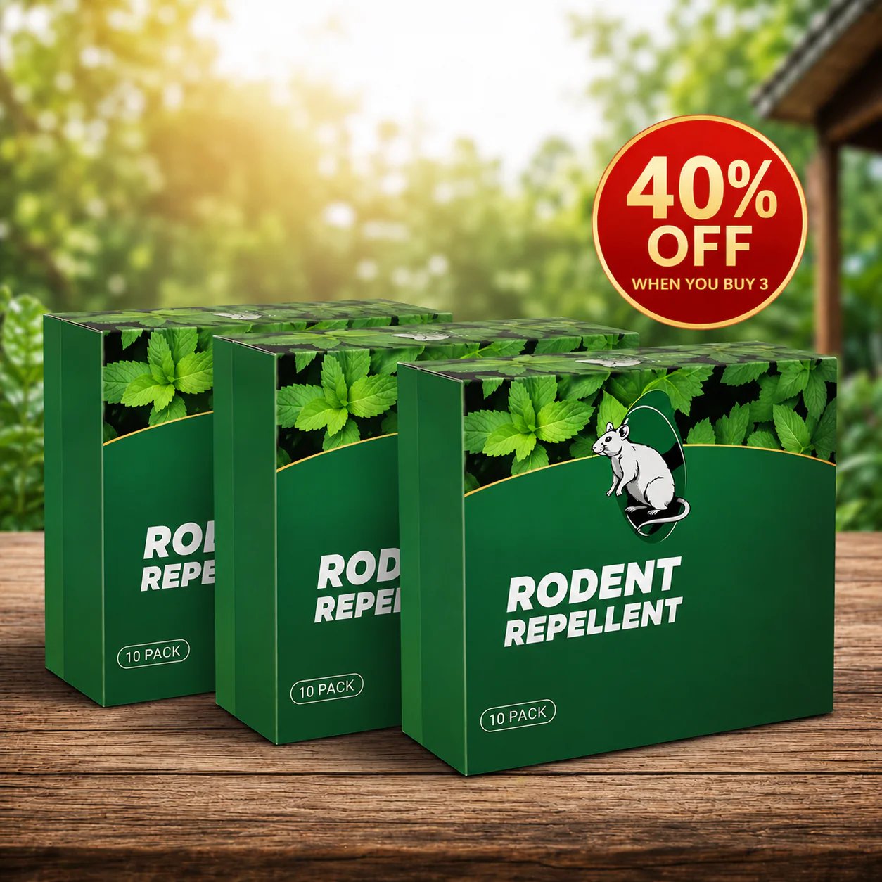 🎁HOT DEAL – Up to 49% OFF🔥🟢 Natural Peppermint Rodent Repellent Tablets – 12 Pack