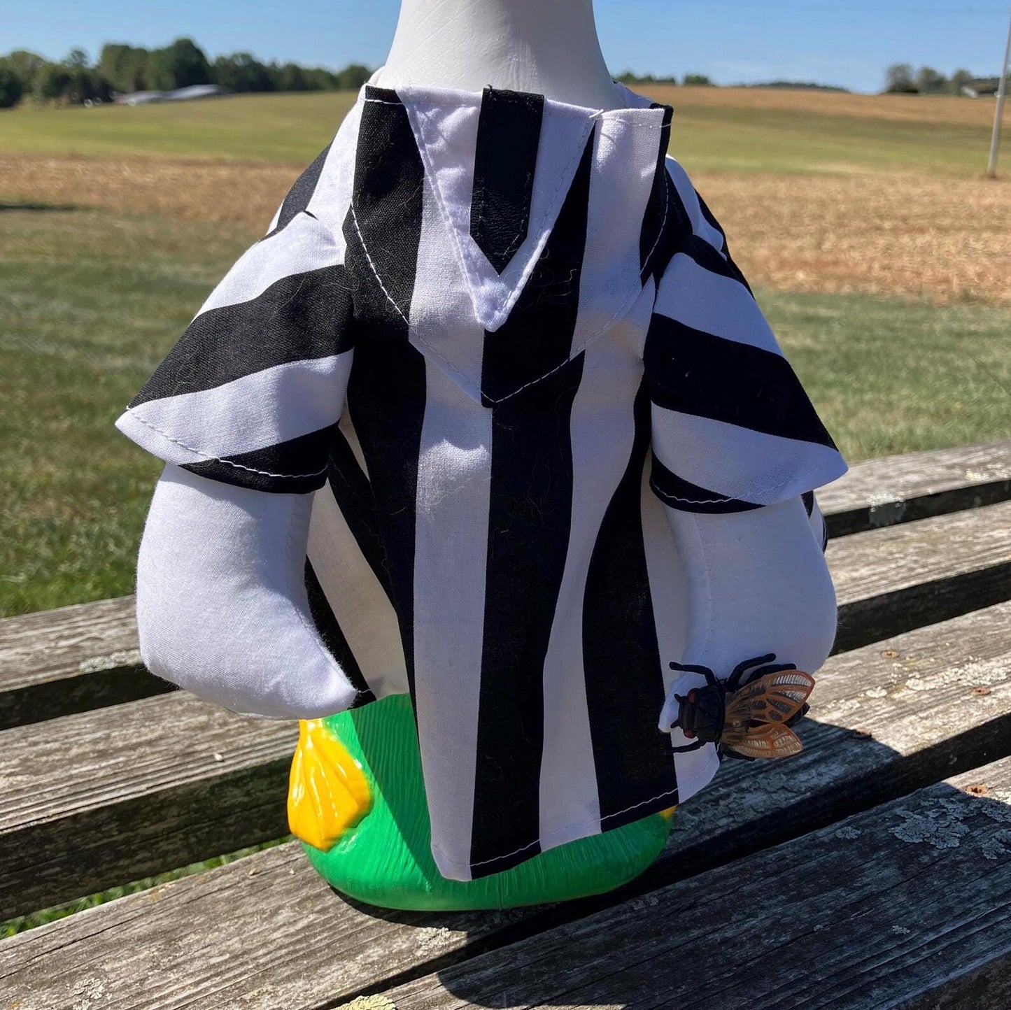 🦢VALORS TOP™Halloween Costume Porch Goose Outfit for 23" Plastic/ Cement Goose Statues