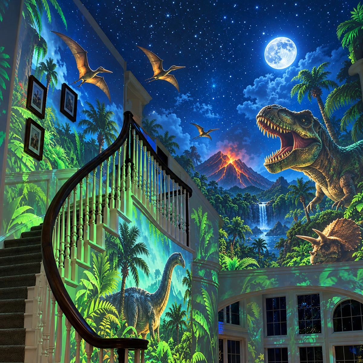 🦕Dinosaur Projector Light – 360° Rotating Prehistoric Adventure Night Light
