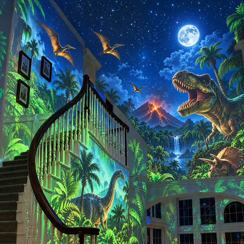 🦕Dinosaur Projector Light – 360° Rotating Prehistoric Adventure Night Light