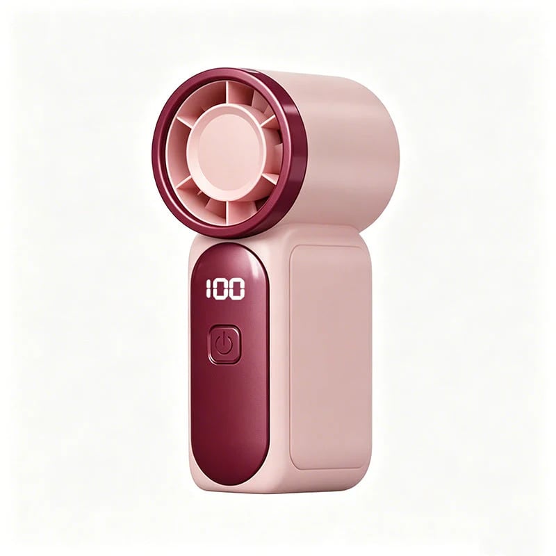 Mini Handheld Fan with LED Display