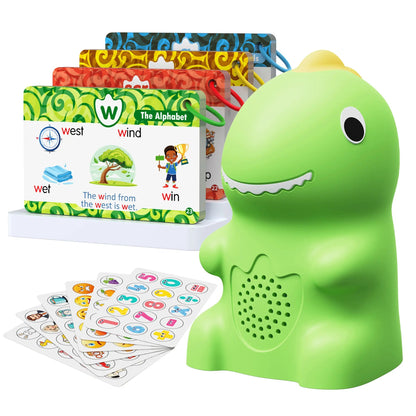 🦖Dinosaur Talking Flash Cards for Kids-148 Cards & 592 Words