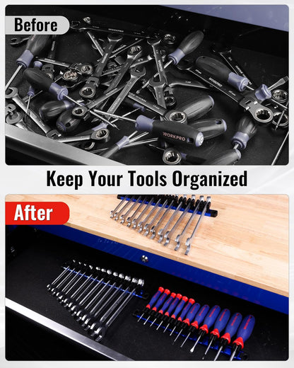 🧲🔧 2-PACK MAGNETIC SCREWDRIVER &amp; WRENCH ORGANIZER SET