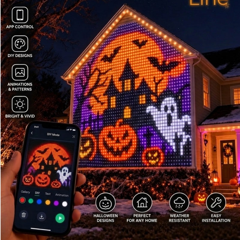 🎃DIY Halloween Curtain Lights – Design Your Own Christmas Glow