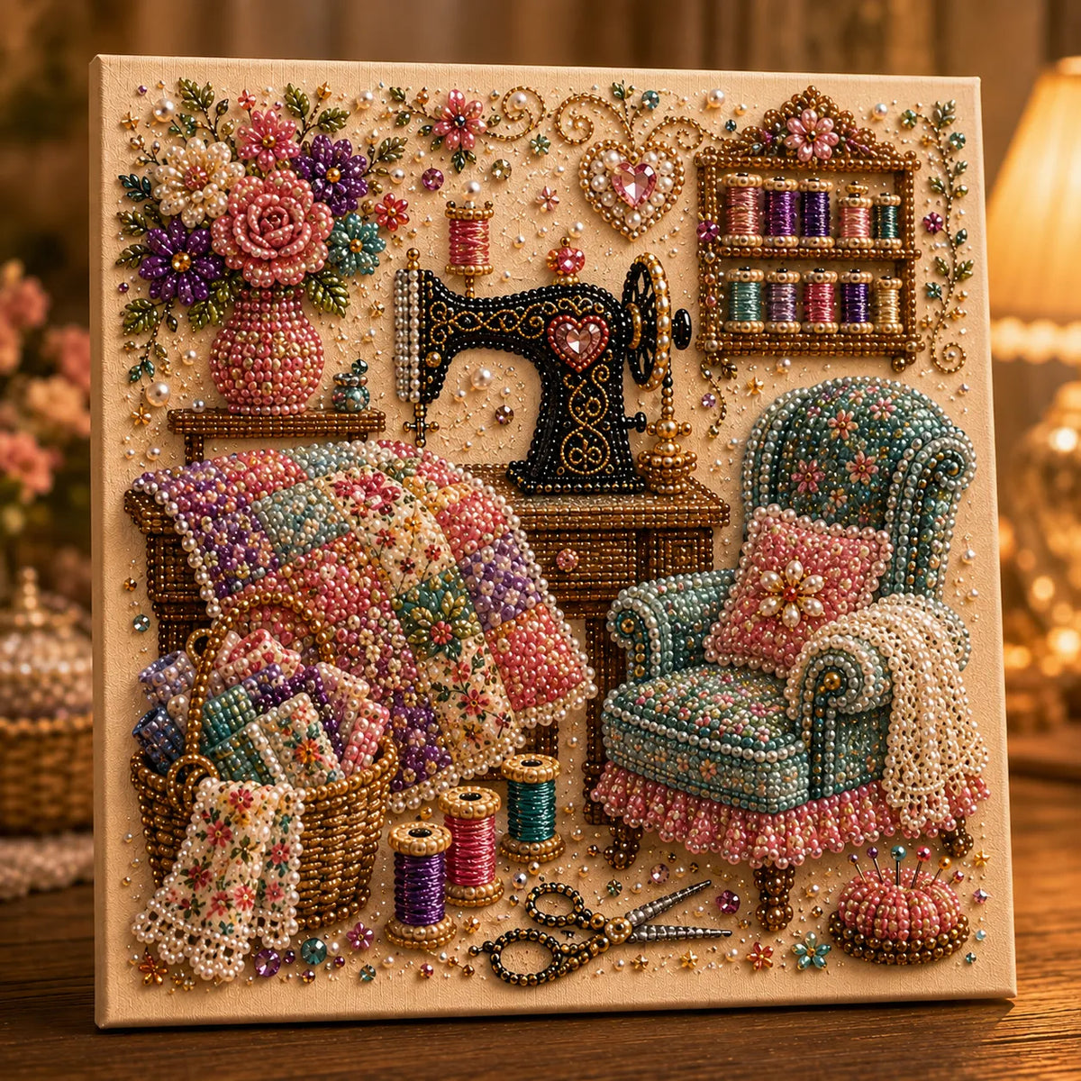 ✨ Cozy Hobby Rooms 3D Diamond Painting Kit