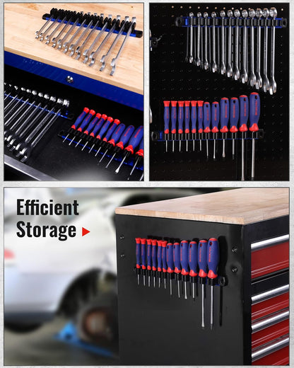 🧲🔧 2-PACK MAGNETIC SCREWDRIVER &amp; WRENCH ORGANIZER SET