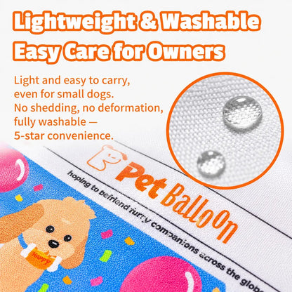 Durable Newspaper Pet Balloon Dog Toy - Crinkle Chew for Boredom Relief, Teeth Cleaning, Interactive Play - Safe, Non-Toxic, Washable, Quick-Dry