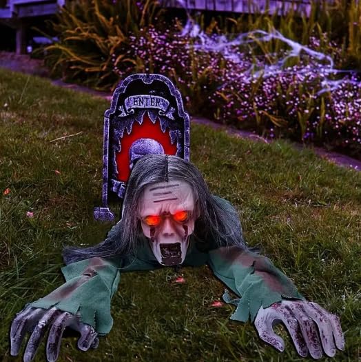 Halloween Scary Yard Decorations with Scary Sound Control