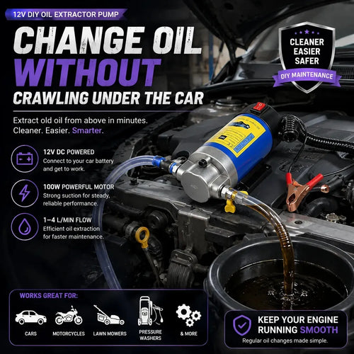 12V 100W Efficient Powerful Self-Priming Oil Pump