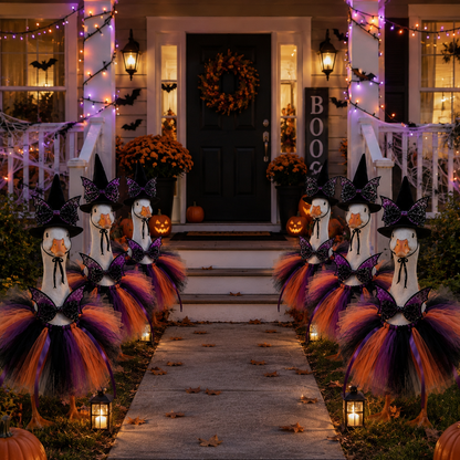 🧙New 23" Halloween Witch Goose Outfit™ | Spooky Porch Decor