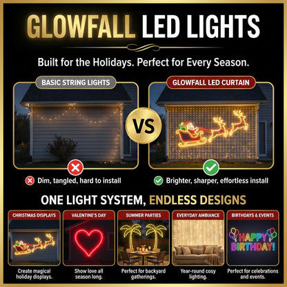🎄✨ DIY Programmable Curtain Lights – Design Your Own Christmas Glow