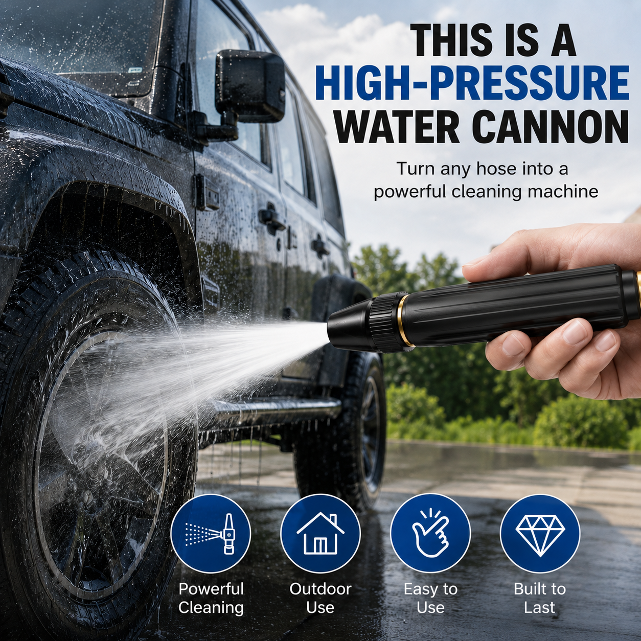 ⚡🌊LAST DAY 55% OFF - Home High-Pressure Car Wash Water Gun