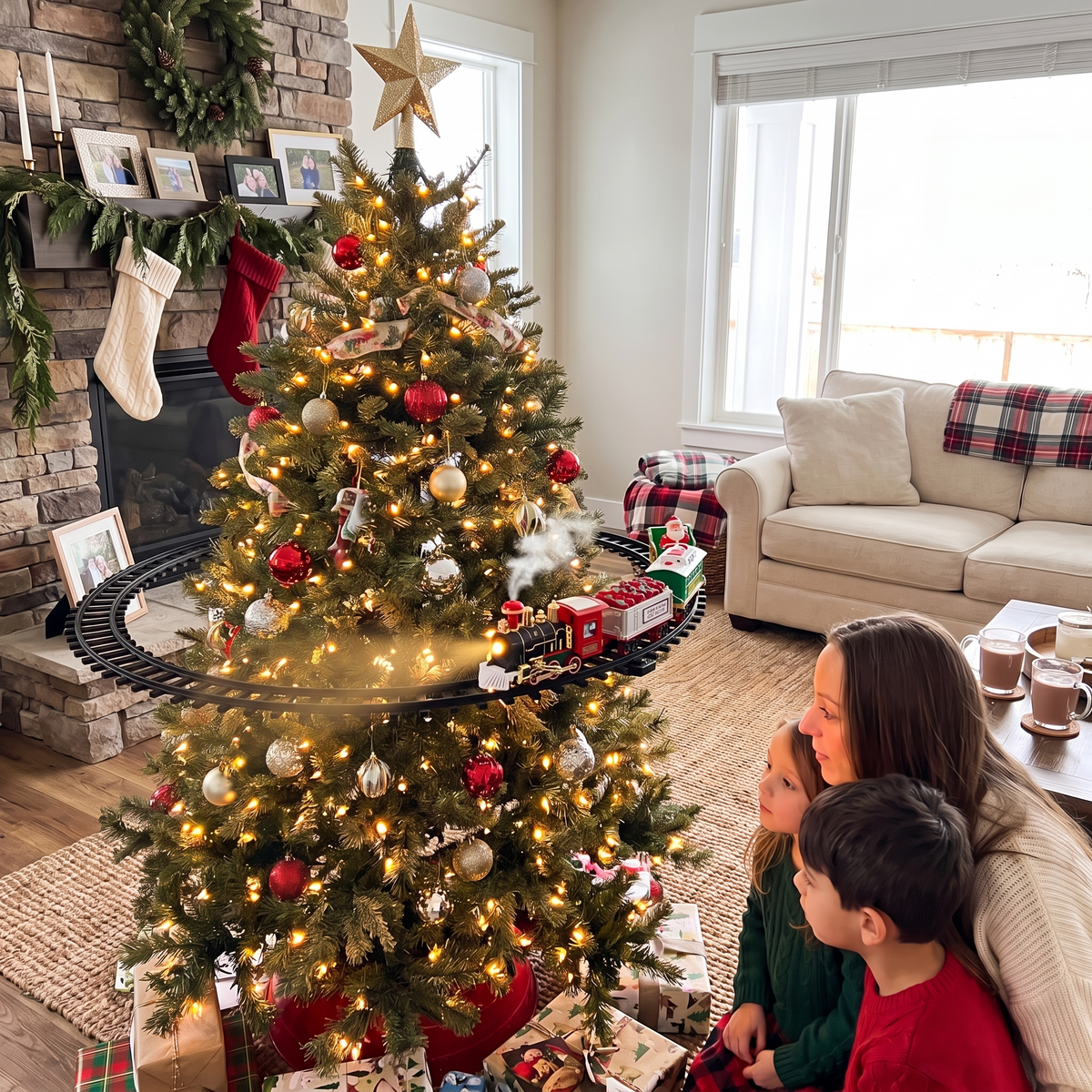 🚂 Vintage Puffing Steam Christmas Tree Train | Bring Back Classic Christmas Magic