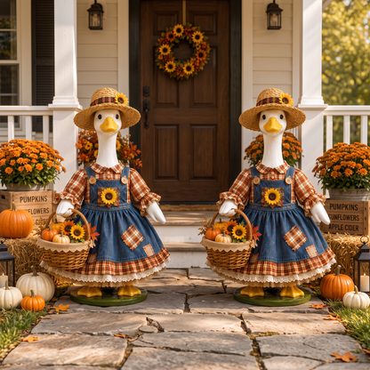 🌻  New 23" Sunflower Harvest Goose Outfit™ | Autumn Farmhouse Porch Decor