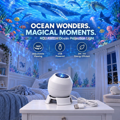 🌊 Magical Ocean Projector | Turn Bedtime Into an Underwater Adventure