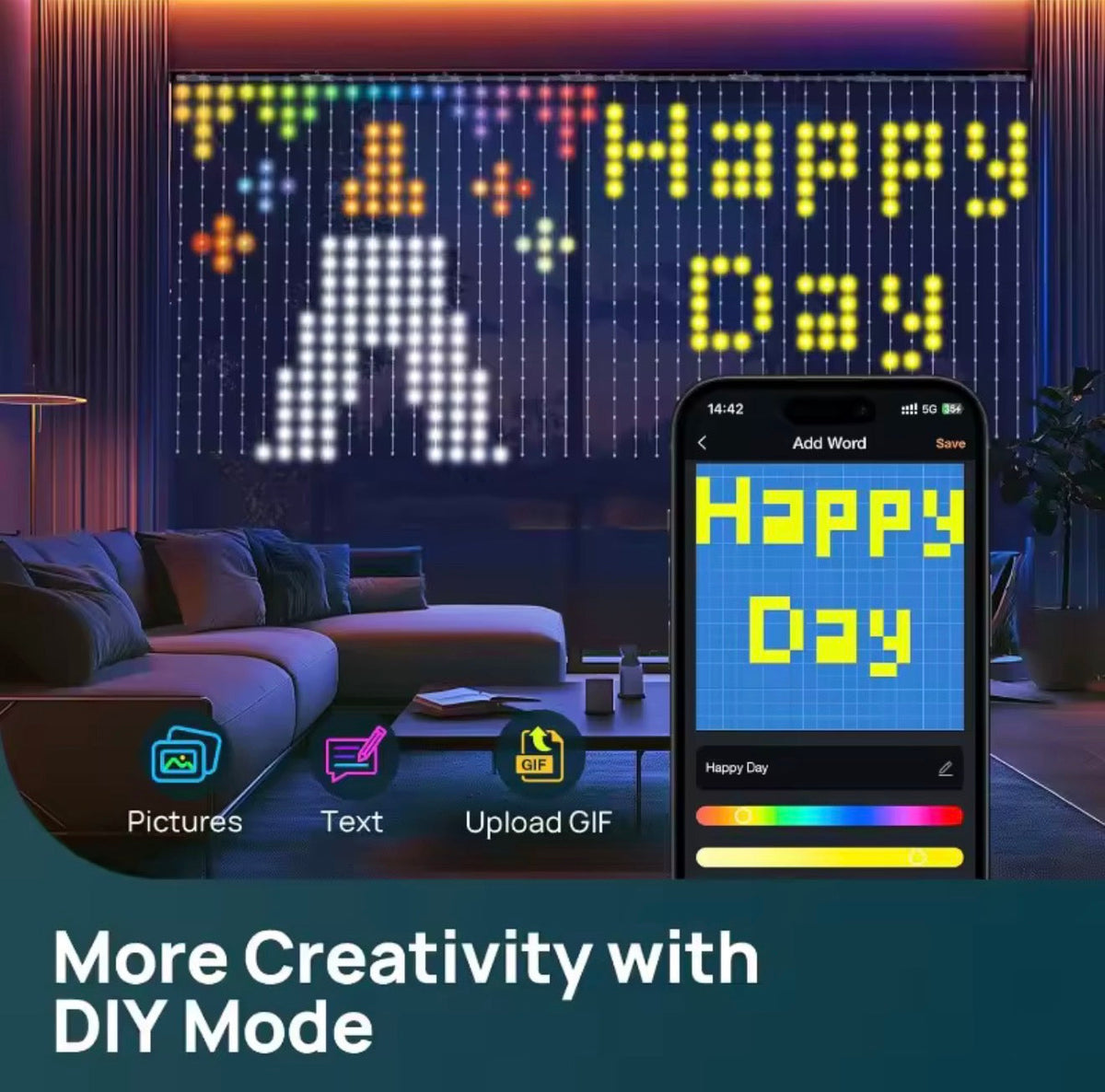 🎄✨ DIY Programmable Curtain Lights – Design Your Own Christmas Glow