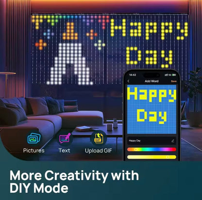 🎄✨ DIY Programmable Curtain Lights – Design Your Own Christmas Glow