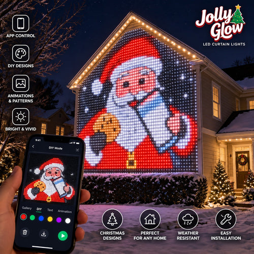 🎄✨ DIY Programmable Curtain Lights – Design Your Own Christmas Glow