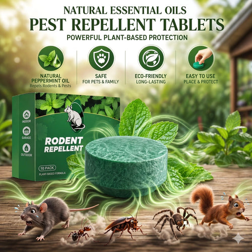 🎁HOT DEAL – Up to 49% OFF🔥🟢 Natural Peppermint Rodent Repellent Tablets – 12 Pack