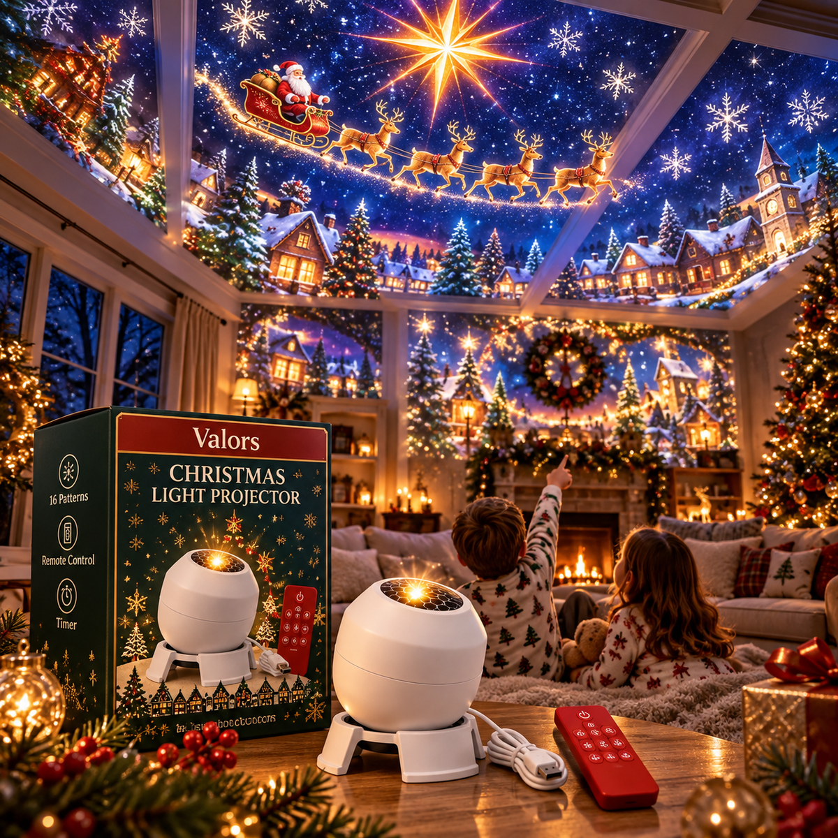 🎄✨Christmas Projector – Magical Holiday Light Projector for Home & Christmas Décor