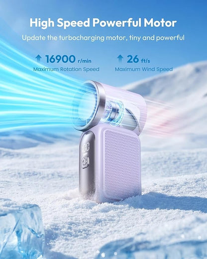Mini Handheld Fan with LED Display
