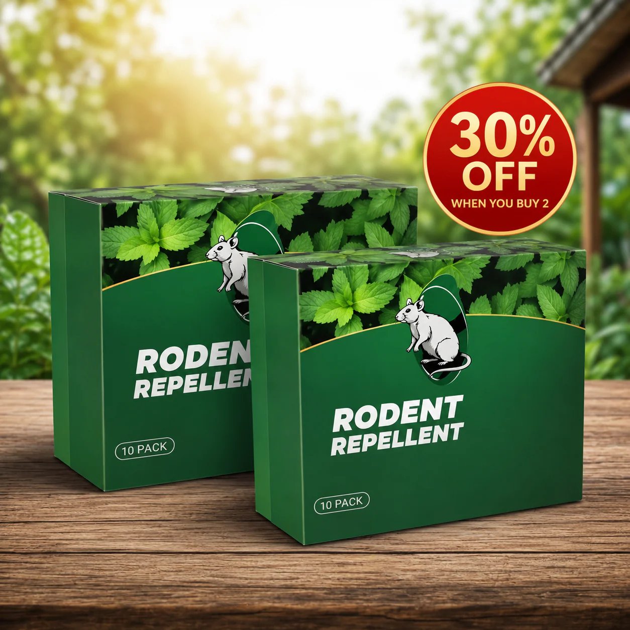 🎁HOT DEAL – Up to 49% OFF🔥🟢 Natural Peppermint Rodent Repellent Tablets – 12 Pack