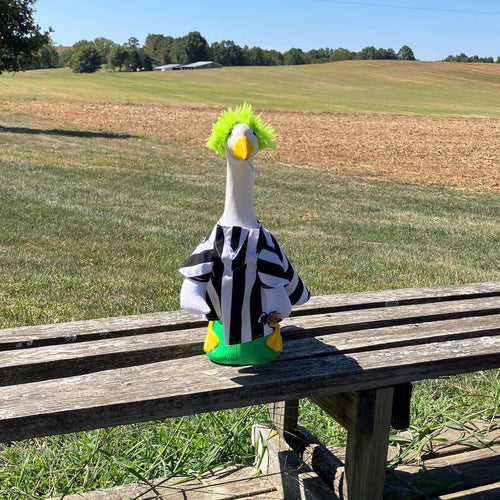 🦢VALORS TOP™Halloween Costume Porch Goose Outfit for 23" Plastic/ Cement Goose Statues