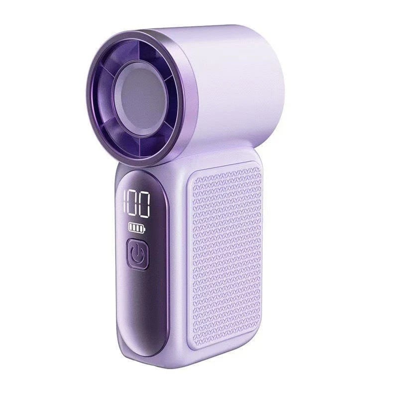 Mini Handheld Fan with LED Display