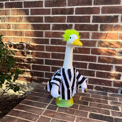 🦢VALORS TOP™Halloween Costume Porch Goose Outfit for 23" Plastic/ Cement Goose Statues
