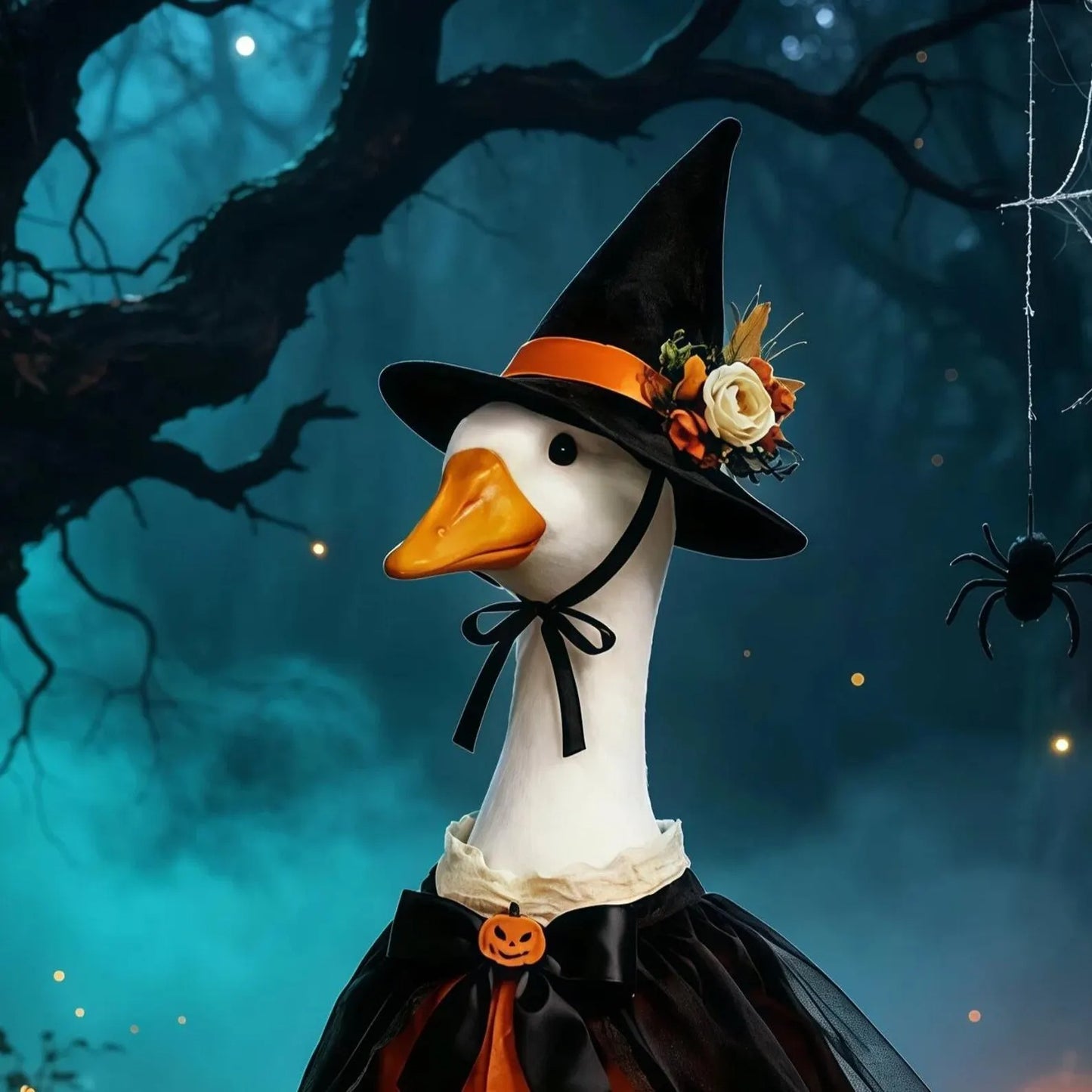 🎃 Vintage Velvet Witch Goose Outfit™ | Welcome Trick-or-Treaters in Style