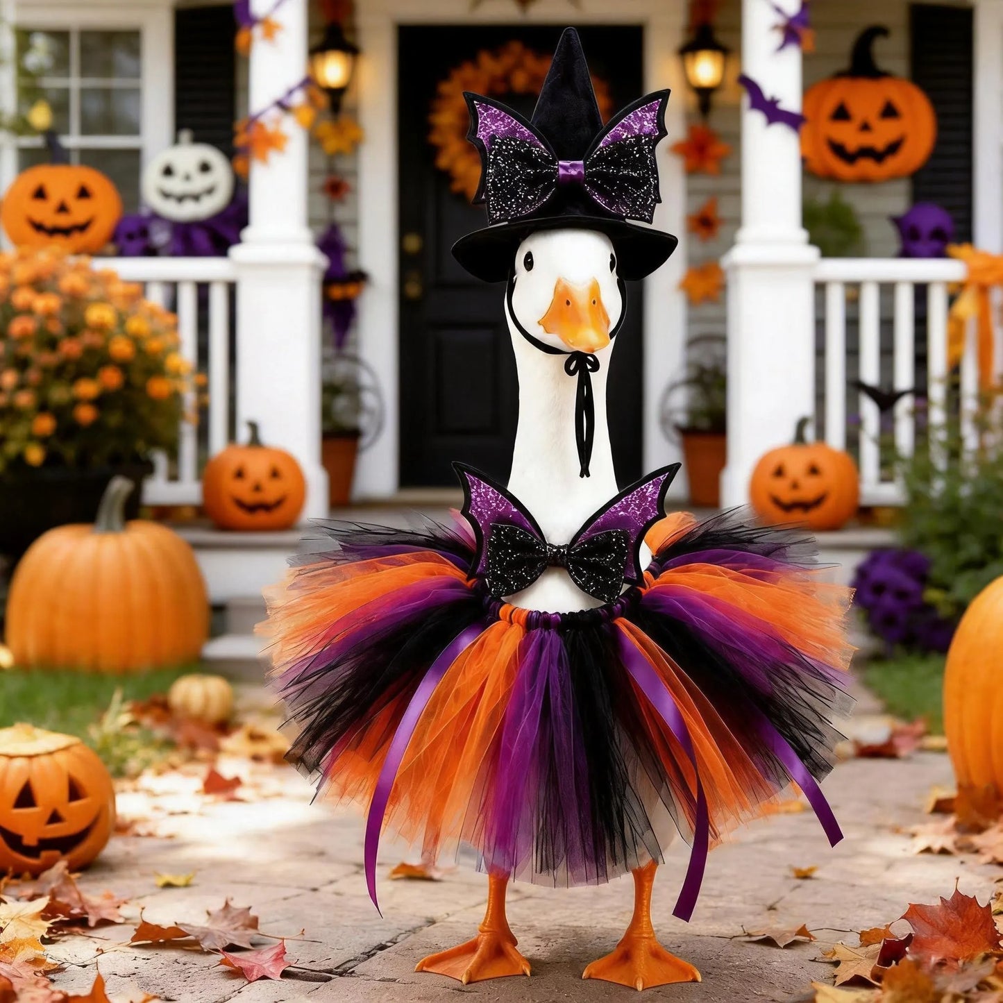 New 23" Halloween Witch Goose Outfit™ | Spooky Porch Decor