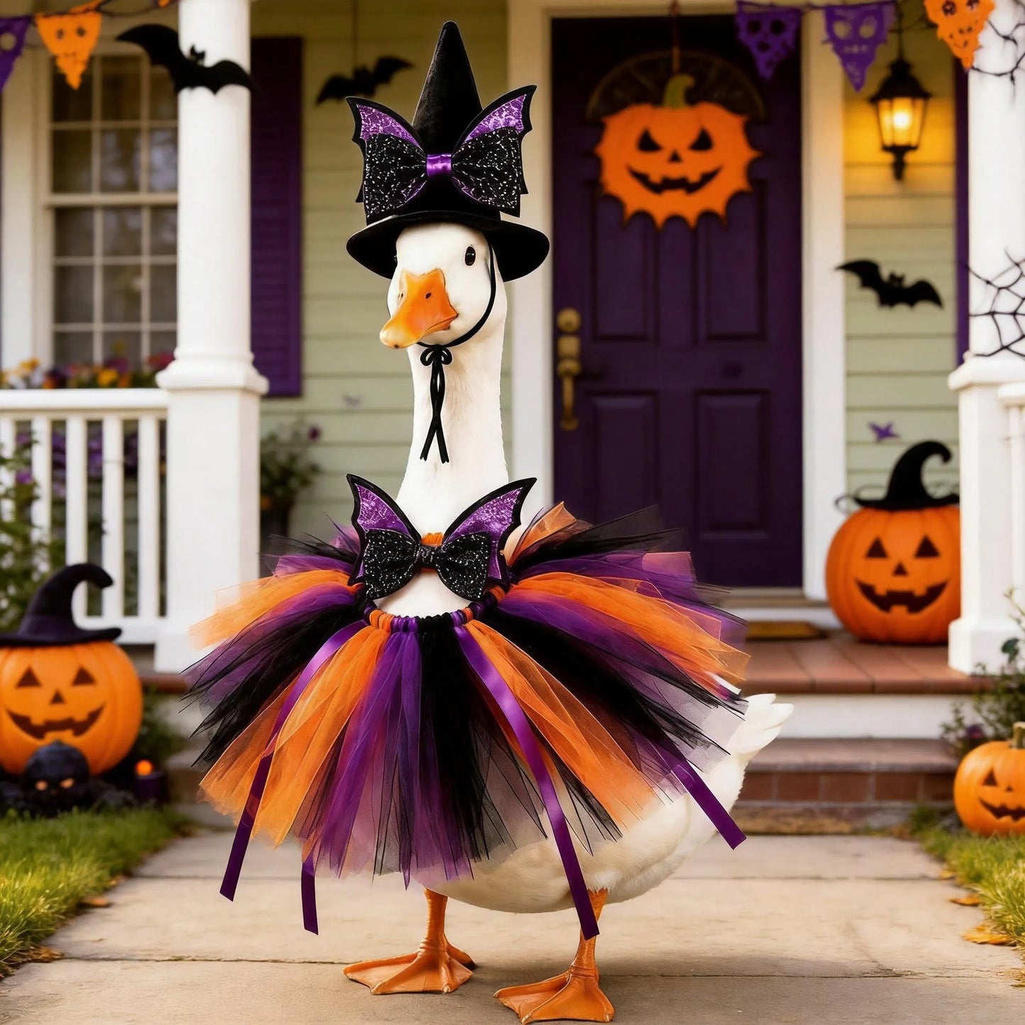 New 23" Halloween Witch Goose Outfit™ | Spooky Porch Decor