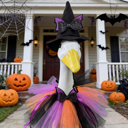 New 23" Halloween Witch Goose Outfit™ | Spooky Porch Decor