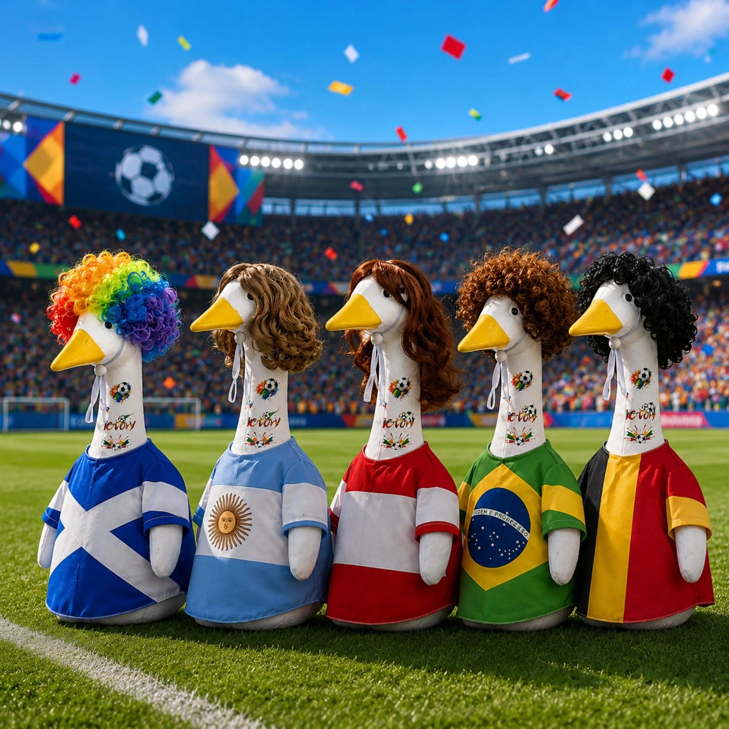 🇦🇷 23" Porch Goose Soccer Jersey Outfit – Cheer For Your Team in Style ⚽