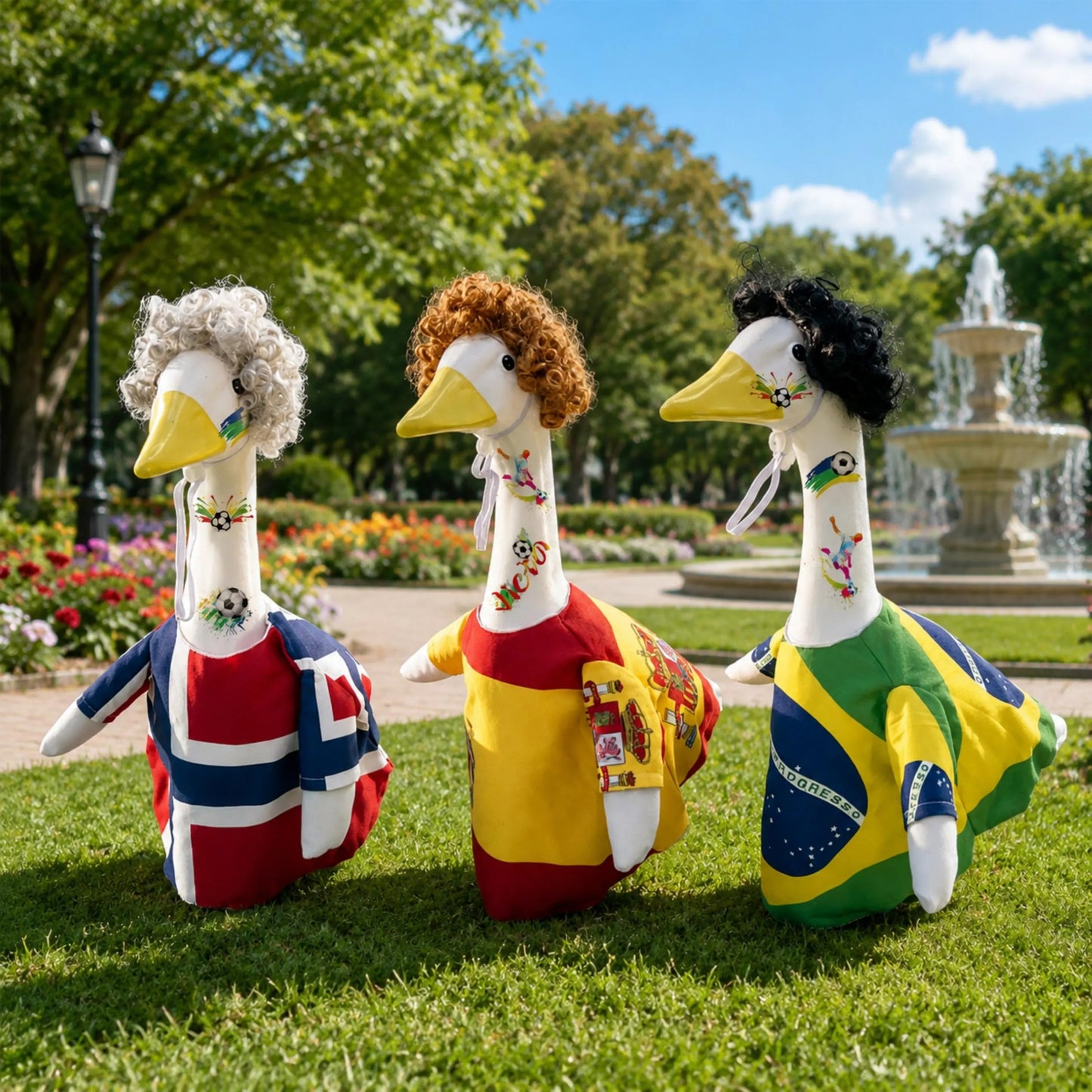 🇦🇷 23" Porch Goose Soccer Jersey Outfit – Cheer For Your Team in Style ⚽