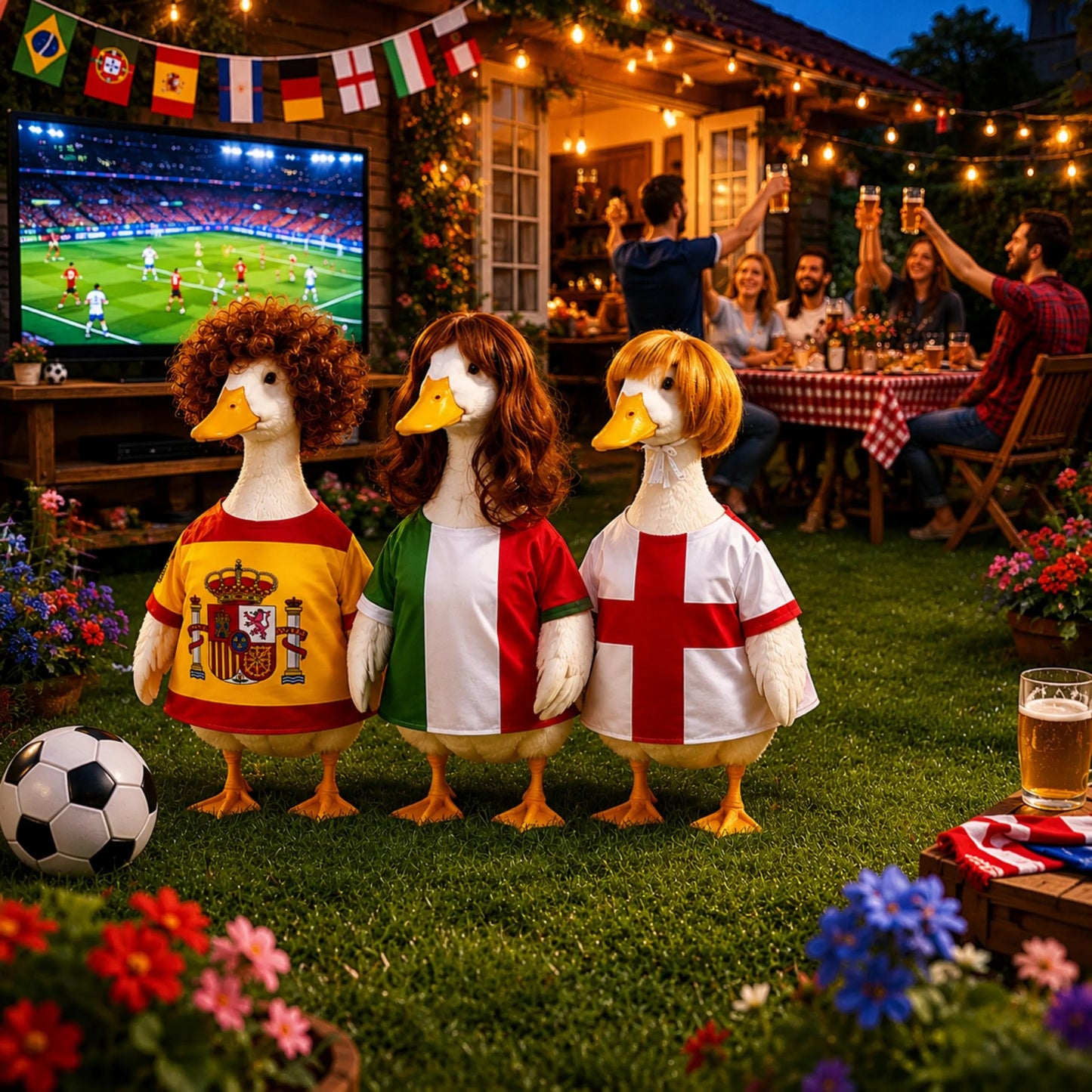 🇦🇷 23" Porch Goose Soccer Jersey Outfit – Cheer For Your Team in Style ⚽