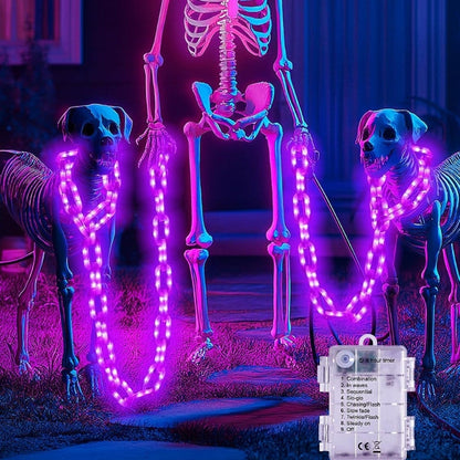 👻10 FT Halloween String Lights with 8 Lighting Modes, Waterproof & Battery-Powered