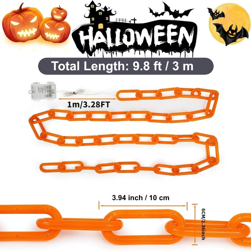 👻10 FT Halloween String Lights with 8 Lighting Modes, Waterproof & Battery-Powered