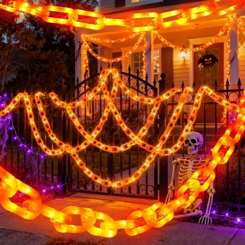 👻10 FT Halloween String Lights with 8 Lighting Modes, Waterproof & Battery-Powered