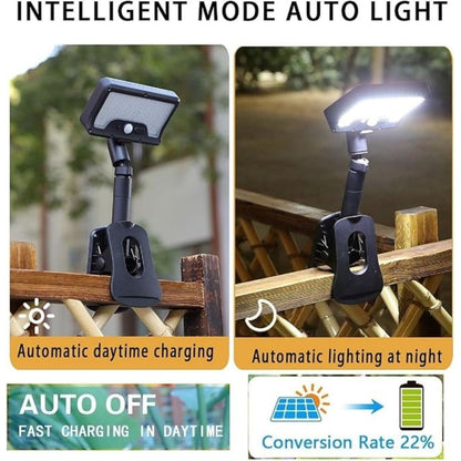 ☀️💡 SOLAR CLIP-ON FENCE LIGHT (2-PACK)