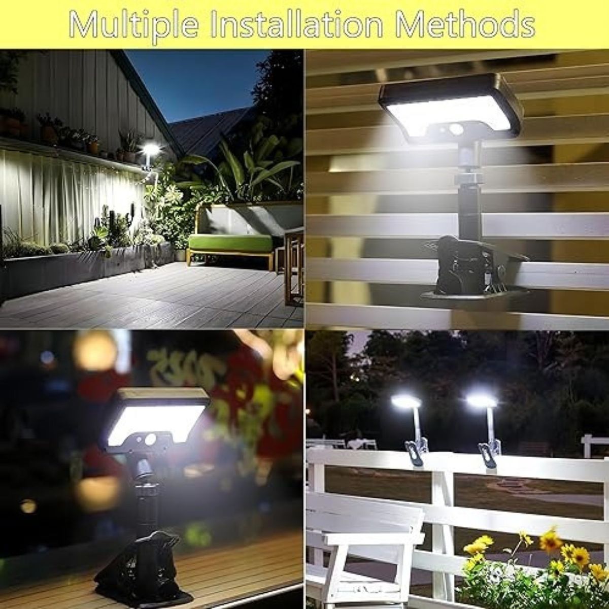 ☀️💡 SOLAR CLIP-ON FENCE LIGHT (2-PACK)